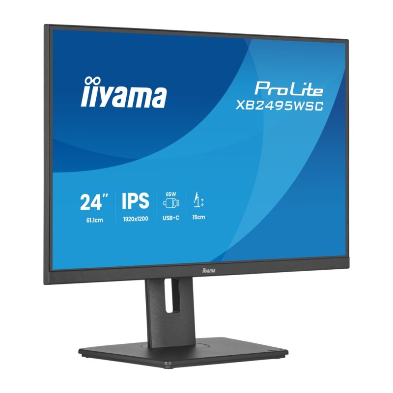 24" iiyama XB2495WSC-B1:IPS,WXGA,USB-C,HAS - obrázek č. 1
