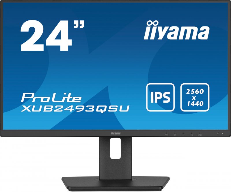 iiyama ProLite/ XUB2493QSU-B5/ 23,8"/ IPS/ QHD/ 60Hz/ 4ms/ Black/ 3R - obrázek produktu