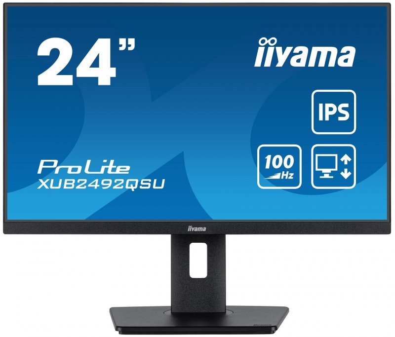 iiyama ProLite/ XUB2492QSU-B1/ 23,8"/ IPS/ QHD/ 100Hz/ 0,5ms/ Black/ 3R - obrázek produktu