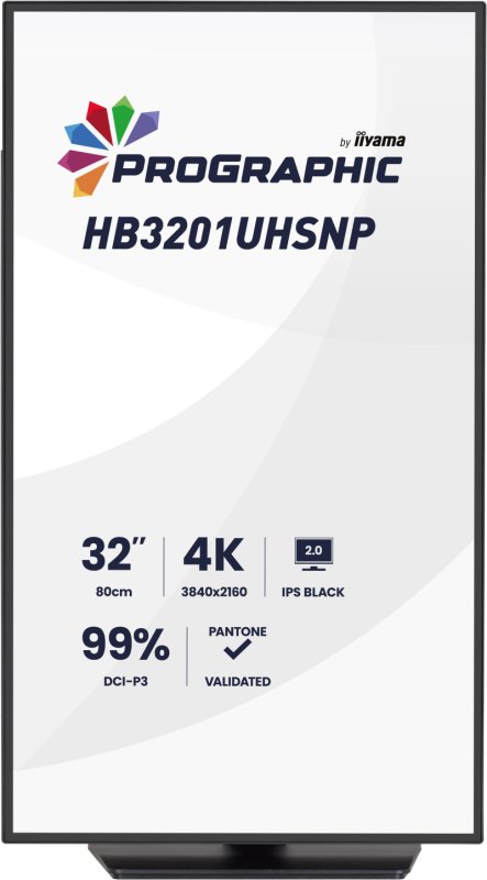 iiyama ProGraphic / HB3201UHSNP-B1 / 31,5" / IPS / 4K UHD / 60Hz / 4ms / Černá - obrázek č. 1