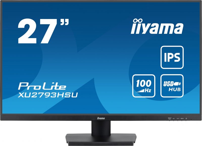 iiyama ProLite/ XU2793HSU-B6/ 27"/ IPS/ FHD/ 100Hz/ 1ms/ Black/ 3R - obrázek produktu