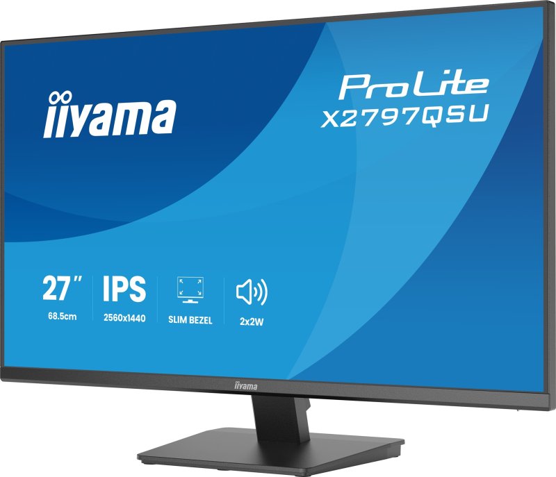 iiyama ProLite / X2797QSU-B1 / 27" / IPS / QHD / 75Hz / 1ms / Černá - obrázek č. 2
