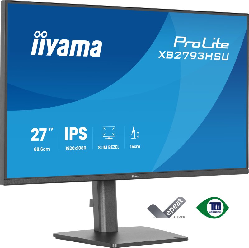 iiyama ProLite / XB2793HSU-B1 / 27" / IPS / FHD / 120Hz / 1ms / Černá - obrázek č. 2