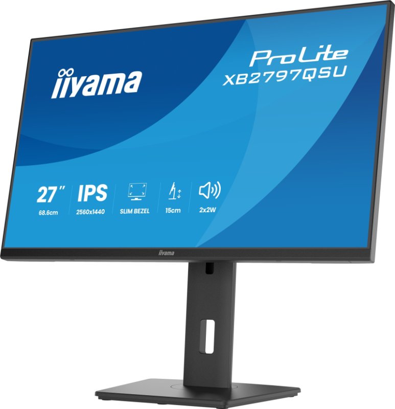 iiyama ProLite / XB2797QSU-B1 / 27" / IPS / QHD / 75Hz / 1ms / Černá - obrázek č. 3