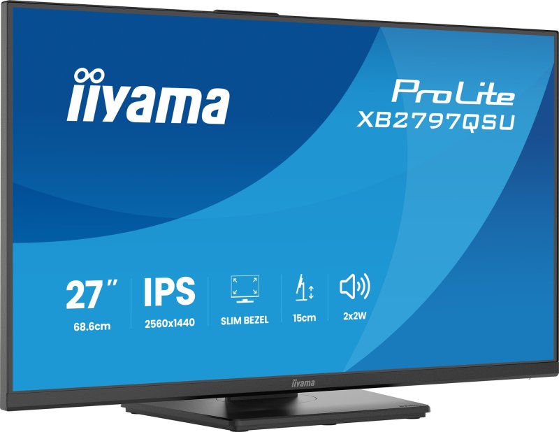 iiyama ProLite / XB2797QSU-B1 / 27" / IPS / QHD / 75Hz / 1ms / Černá - obrázek č. 2