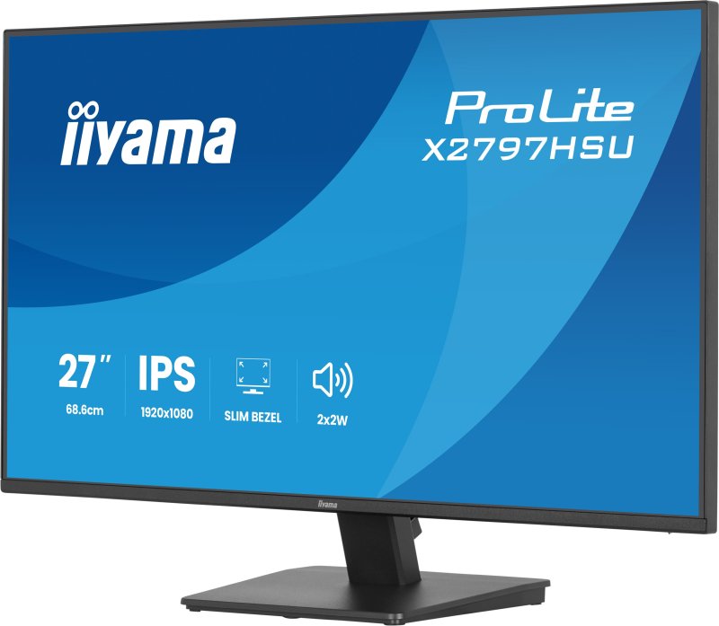 iiyama ProLite / X2797HSU-B1 / 27" / IPS / FHD / 120Hz / 4ms / Černá - obrázek č. 2