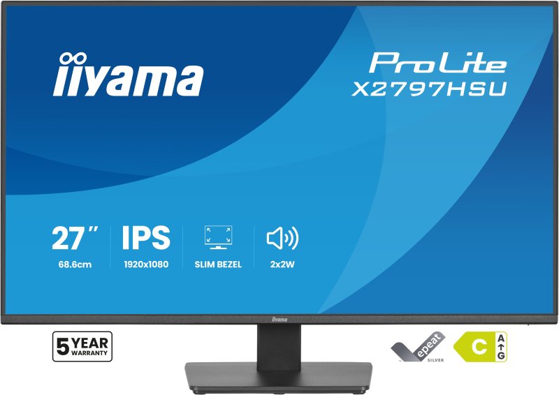 iiyama ProLite / X2797HSU-B1 / 27" / IPS / FHD / 120Hz / 4ms / Černá - obrázek produktu