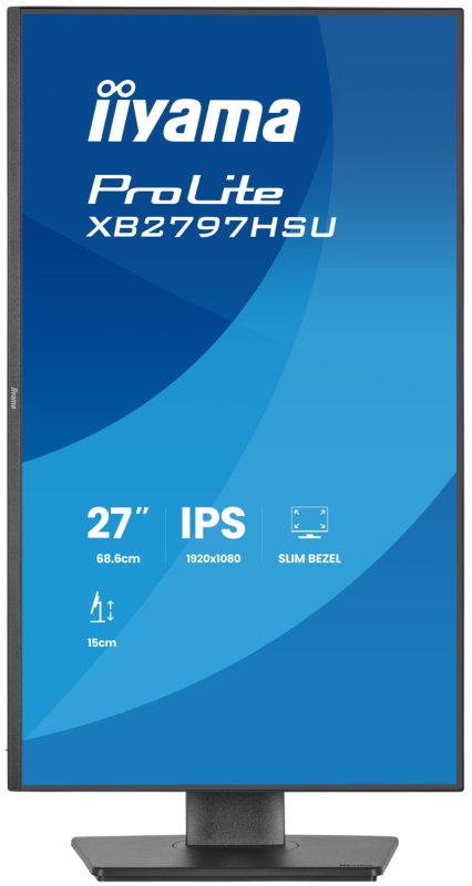 iiyama ProLite / XB2797HSU-B1 / 27" / IPS / FHD / 120Hz / 4ms / Černá - obrázek č. 1