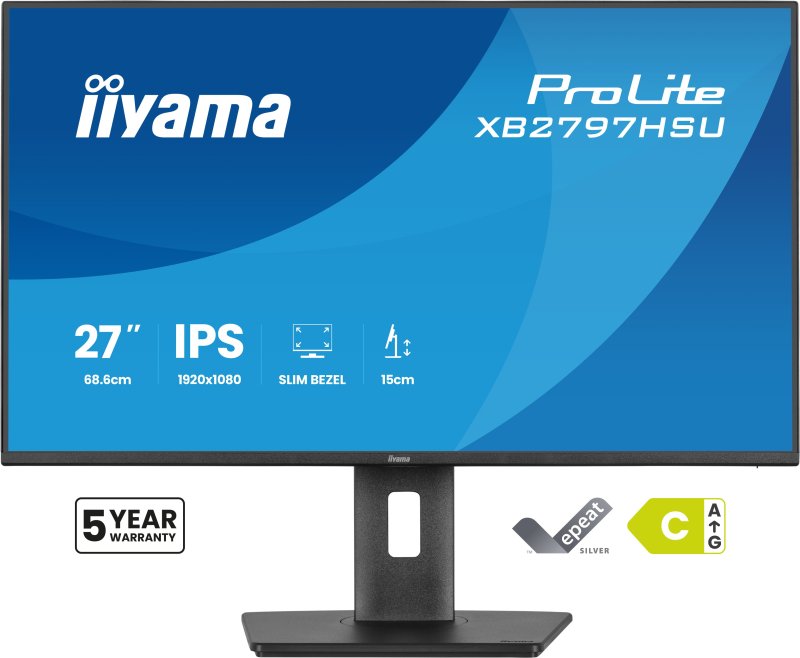 iiyama ProLite / XB2797HSU-B1 / 27" / IPS / FHD / 120Hz / 4ms / Černá - obrázek produktu