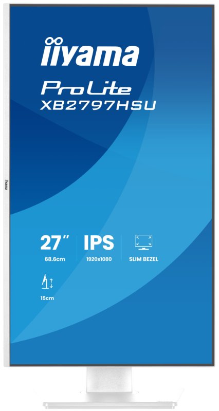 iiyama ProLite / XB2797HSU-W1 / 27" / IPS / FHD / 120Hz / 1ms / Bílá - obrázek č. 1