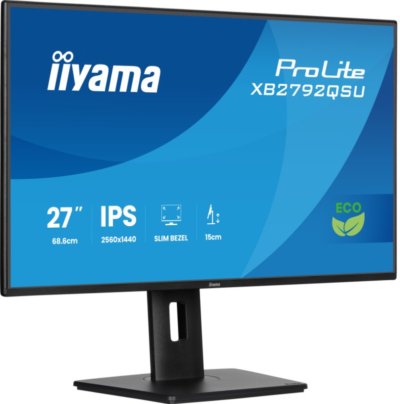 iiyama ProLite / XB2792QSU-B1 / 27" / IPS / QHD / 120Hz / 3ms / Černá - obrázek č. 2