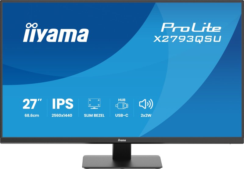 iiyama ProLite / X2793QSU-B1 / 27" / IPS / QHD / 75Hz / 1ms / Černá - obrázek produktu