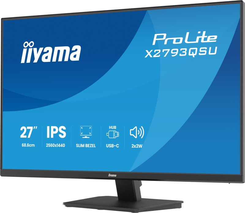 iiyama ProLite / X2793QSU-B1 / 27" / IPS / QHD / 75Hz / 1ms / Černá - obrázek č. 2