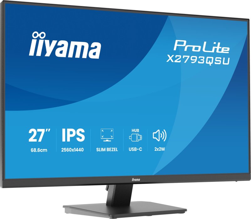 iiyama ProLite / X2793QSU-B1 / 27" / IPS / QHD / 75Hz / 1ms / Černá - obrázek č. 1