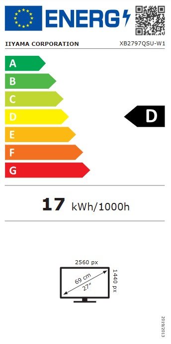 iiyama ProLite / XB2797QSU-W1 / 27" / IPS / QHD / 75Hz / 1ms / Bílá - obrázek č. 9