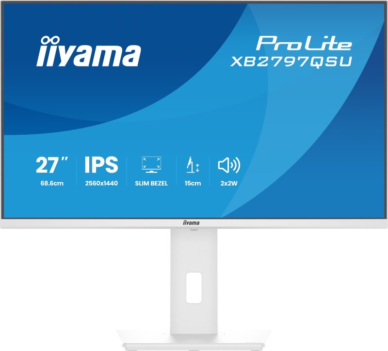 iiyama ProLite / XB2797QSU-W1 / 27" / IPS / QHD / 75Hz / 1ms / Bílá - obrázek produktu