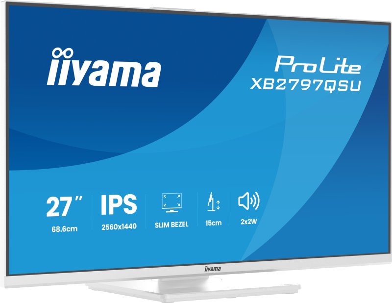 iiyama ProLite / XB2797QSU-W1 / 27" / IPS / QHD / 75Hz / 1ms / Bílá - obrázek č. 13
