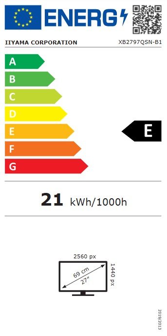 iiyama ProLite / XB2797QSN-B1 / 27" / IPS / QHD / 75Hz / 1ms / Černá - obrázek č. 4