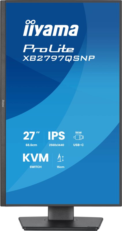 iiyama ProLite / XB2797QSNP-B1 / 27" / IPS / QHD / 75Hz / 1ms / Černá - obrázek č. 1