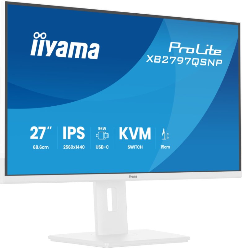 iiyama ProLite / XB2797QSNP-W1 / 27" / IPS / QHD / 75Hz / 1ms / Bílá - obrázek č. 5