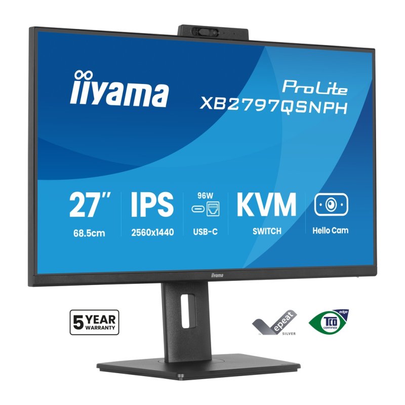 27" iiyama XB2797QSNPH-B1:IPS,QHD,USB-dock,cam - obrázek č. 20