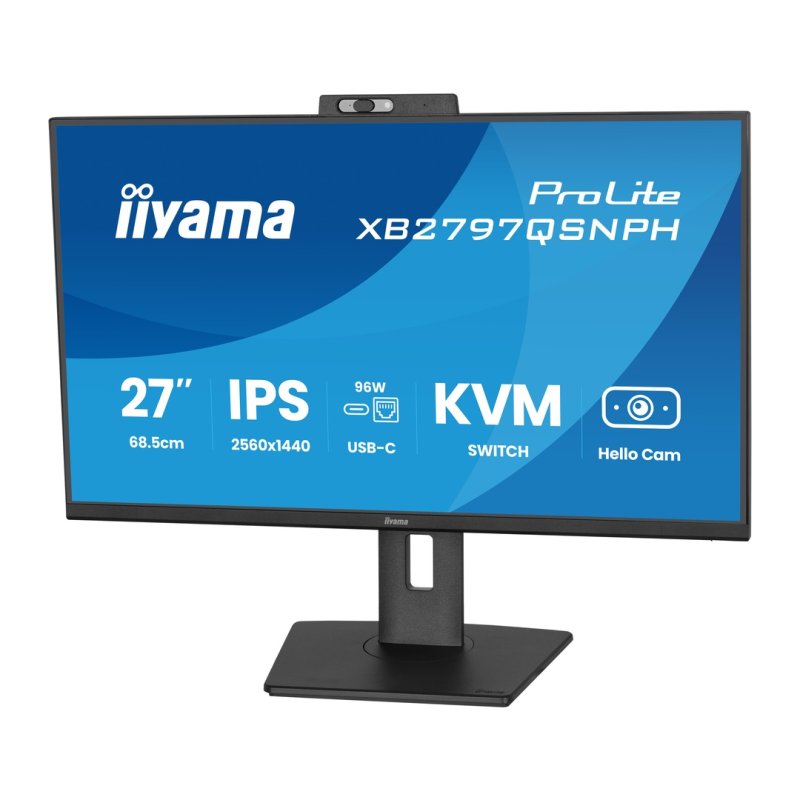 27" iiyama XB2797QSNPH-B1:IPS,QHD,USB-dock,cam - obrázek č. 23