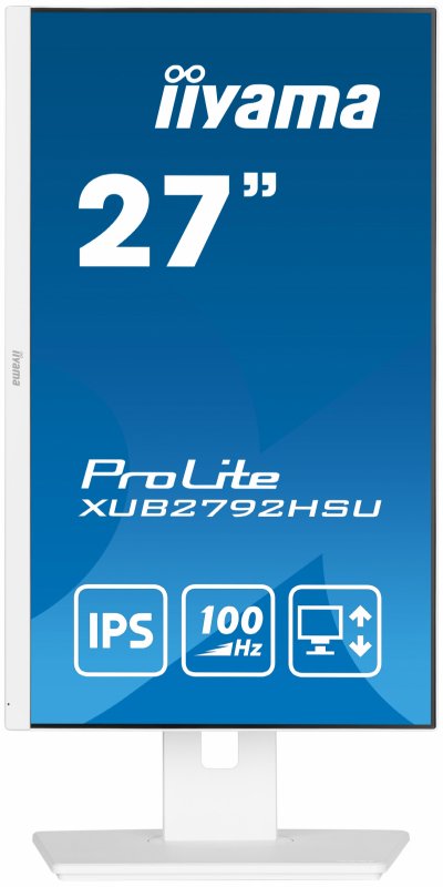 iiyama ProLite/ XUB2792HSU-W6/ 27"/ IPS/ FHD/ 100Hz/ 0,4ms/ White/ 3R - obrázek č. 1