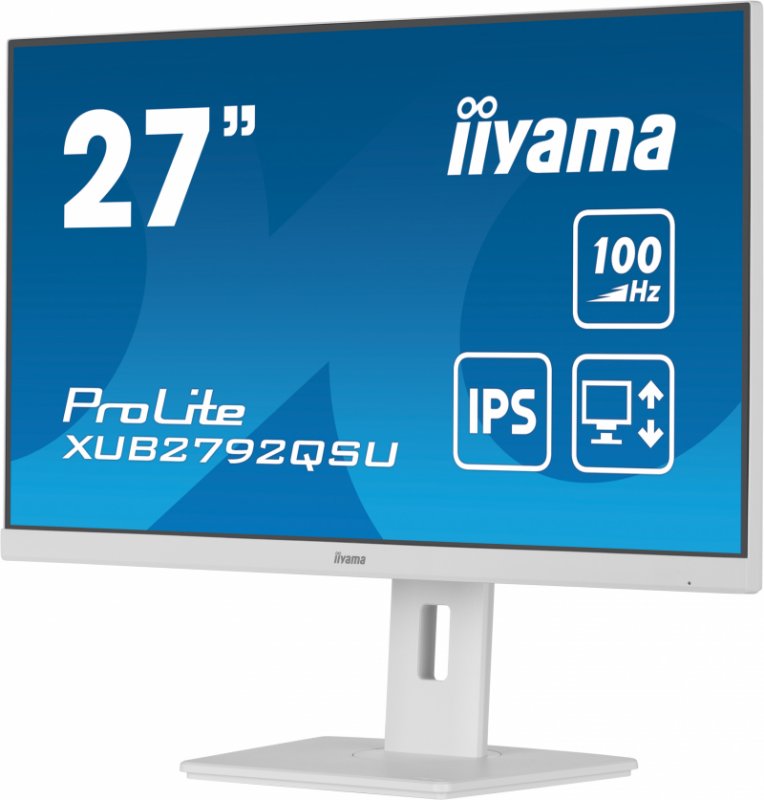 iiyama ProLite/ XUB2792QSU-W6/ 27"/ IPS/ QHD/ 100Hz/ 0,4ms/ White/ 3R - obrázek č. 7