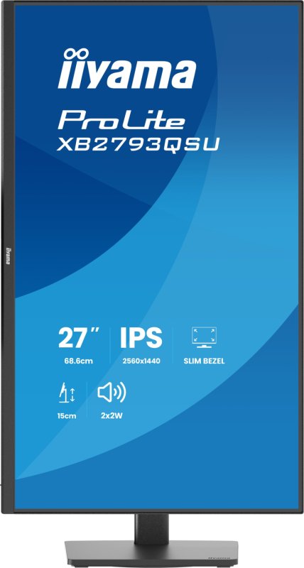iiyama ProLite / XB2793QSU-B1 / 27" / IPS / QHD / 75Hz / 1ms / Černá - obrázek č. 1