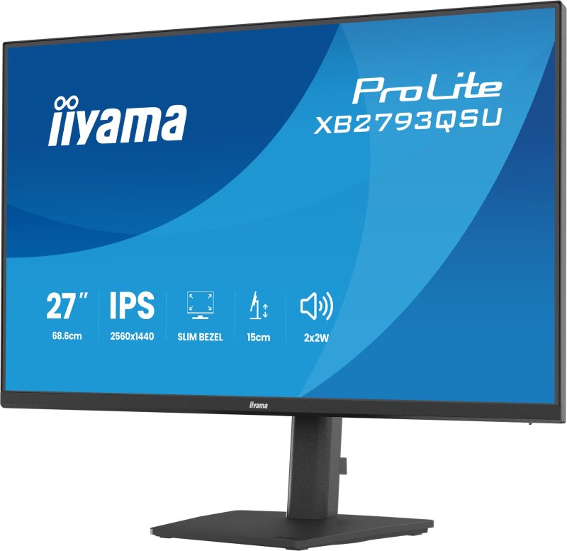 iiyama ProLite / XB2793QSU-B1 / 27" / IPS / QHD / 75Hz / 1ms / Černá - obrázek č. 3