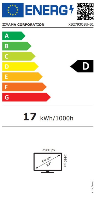 iiyama ProLite / XB2793QSU-B1 / 27" / IPS / QHD / 75Hz / 1ms / Černá - obrázek č. 7