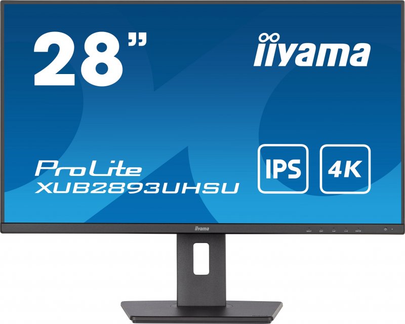 iiyama ProLite/ XUB2893UHSU-B5/ 28"/ IPS/ 4K UHD/ 60Hz/ 3ms/ Black/ 3R - obrázek produktu