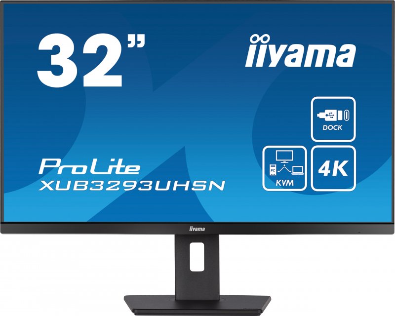 iiyama ProLite/ XUB3293UHSN-B5/ 31,5"/ IPS/ 4K UHD/ 60Hz/ 4ms/ Black/ 3R - obrázek produktu