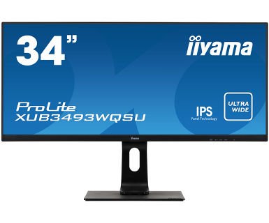 34" iiyama XUB3493WQSU-B: IPS, UWQHD, 400cd/ m2, 4ms, HDMI 2.0, DP 1.2, USB, height, černý - obrázek produktu