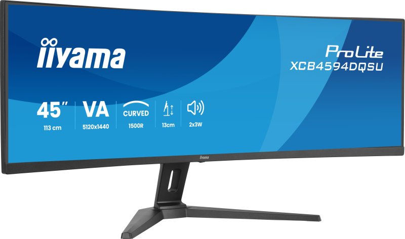 iiyama ProLite / XCB4594DQSU-B1 / 44,5" / VA / DQHD / 75Hz / 2ms / Černá - obrázek č. 1