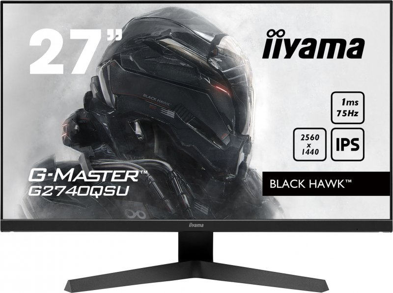 iiyama G-Master/ G2740QSU-B1/ 27"/ IPS/ QHD/ 75Hz/ 1ms/ Black/ 3R - obrázek produktu
