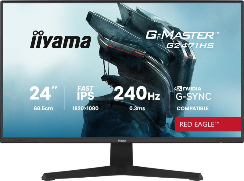 iiyama G-Master / G2471HS-B1 / 23,8" / IPS / FHD / 240Hz / 0,3ms / Černá - obrázek produktu