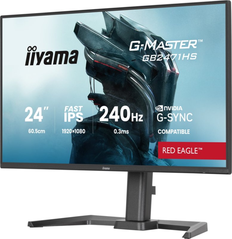 iiyama G-Master / GB2471HS-B1 / 23,8" / IPS / FHD / 240Hz / 0,3ms / Černá - obrázek č. 3