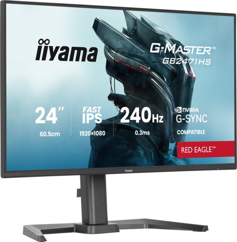 iiyama G-Master / GB2471HS-B1 / 23,8" / IPS / FHD / 240Hz / 0,3ms / Černá - obrázek č. 2