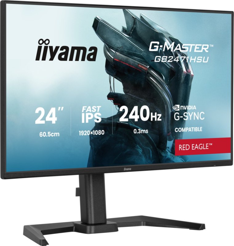 iiyama G-Master / GB2471HSU-B1 / 23,8" / IPS / FHD / 240Hz / 0,3ms / Černá - obrázek č. 2