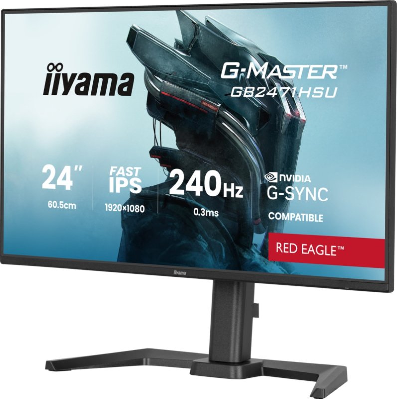 iiyama G-Master / GB2471HSU-B1 / 23,8" / IPS / FHD / 240Hz / 0,3ms / Černá - obrázek č. 3