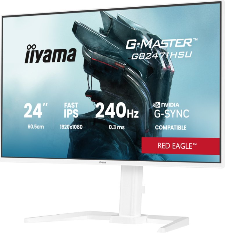 iiyama G-Master / GB2471HSU-W1 / 23,8" / IPS / FHD / 240Hz / 0,3ms / Bílá - obrázek č. 3