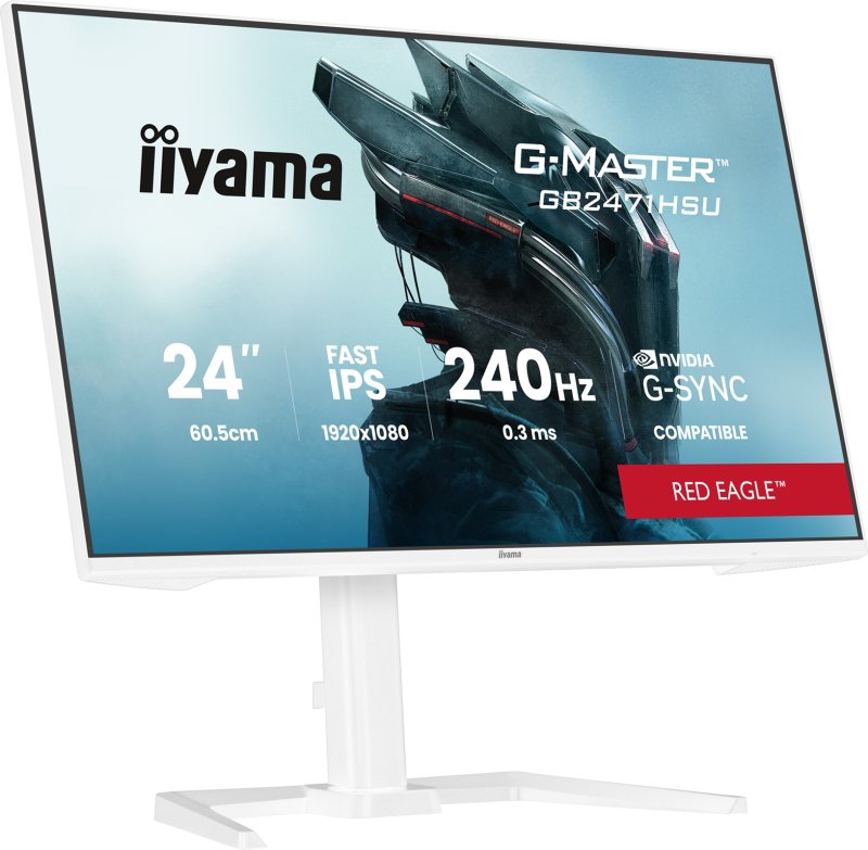 iiyama G-Master / GB2471HSU-W1 / 23,8" / IPS / FHD / 240Hz / 0,3ms / Bílá - obrázek č. 2