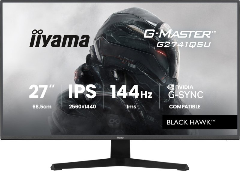 iiyama G-Master / G2741QSU-B1 / 27" / IPS / QHD / 144Hz / 1ms / Černá - obrázek produktu
