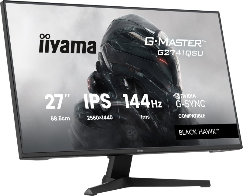 iiyama G-Master / G2741QSU-B1 / 27" / IPS / QHD / 144Hz / 1ms / Černá - obrázek č. 1