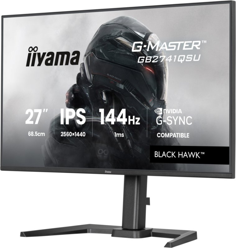 iiyama G-Master / GB2741QSU-B1 / 27" / IPS / QHD / 144Hz / 1ms / Černá - obrázek č. 3