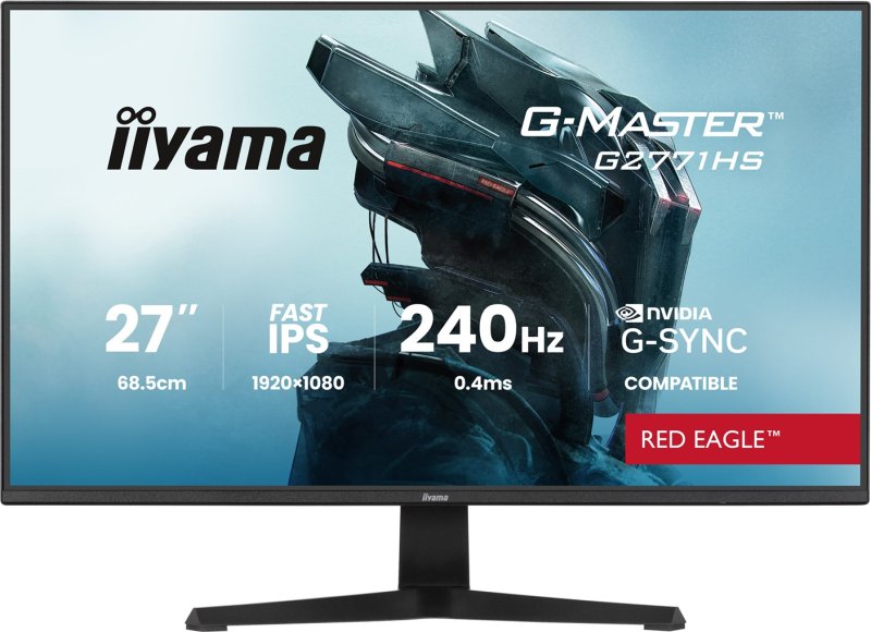 iiyama G-Master / G2771HS-B1 / 27" / IPS / FHD / 240Hz / 0,4ms / Černá - obrázek produktu