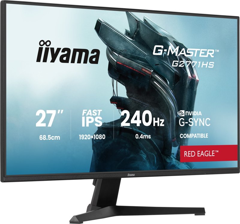 iiyama G-Master / G2771HS-B1 / 27" / IPS / FHD / 240Hz / 0,4ms / Černá - obrázek č. 1
