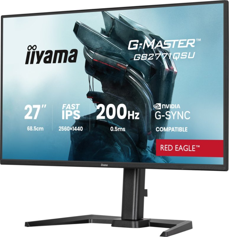 iiyama G-Master / GB2771QSU-B1 / 27" / IPS / QHD / 200Hz / 0,5ms / Černá - obrázek č. 3