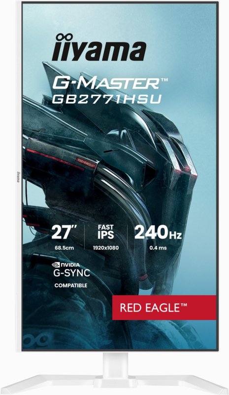 iiyama G-Master / GB2771HSU-W1 / 27" / IPS / FHD / 240Hz / 0,4ms / Bílá - obrázek č. 1